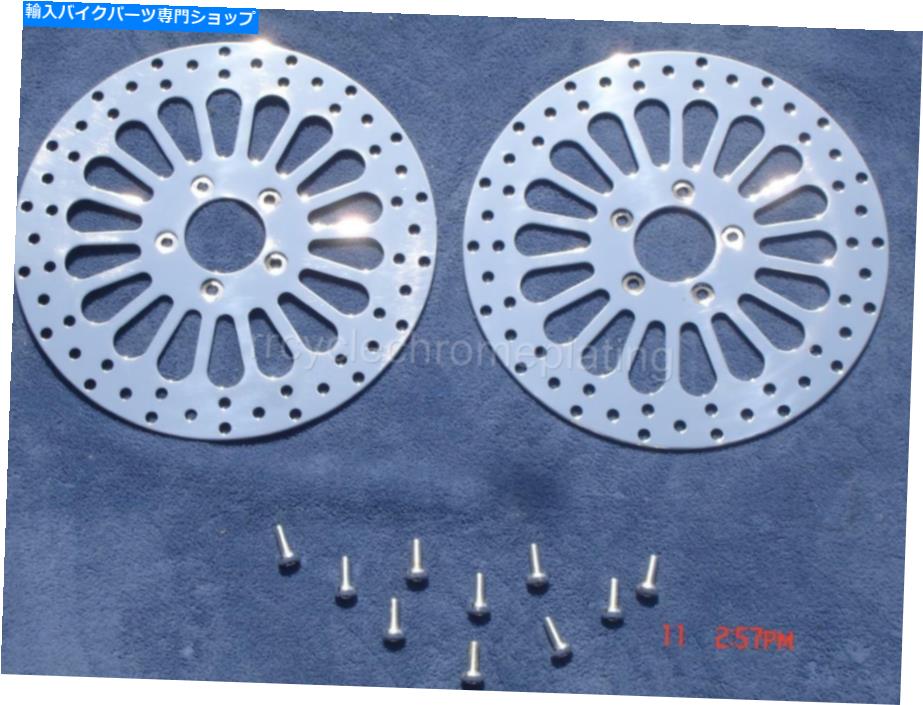 Brake Disc Rotors DNA 11.5スーパースポーク2フロントブレーキローター00-07ハーレーツーリングロードグライド付きボルト DNA 11.5 Super Spoke 2 Front Brake Rotors 00-07 Harley Touring Road Glide w/Bolt【並行輸入品】|Us Custom Parts Shop USDM