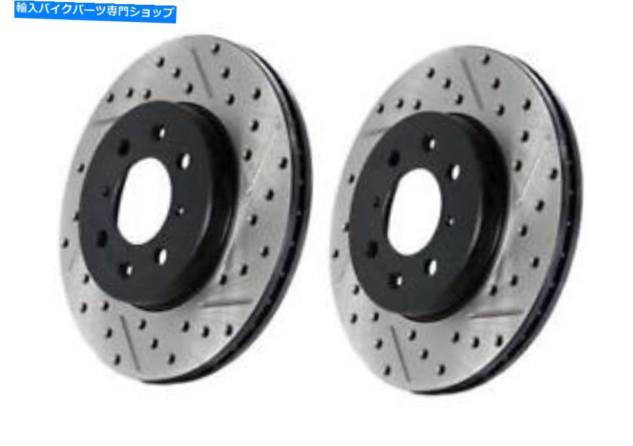 Brake Disc Rotors STOPTECH 5/93-98トヨタスープラ左後部スロット＆ドリルローター StopTech 5/93-98 Toyota Supra Left Rear Slotted & Drilled Rotor【並行輸入品】