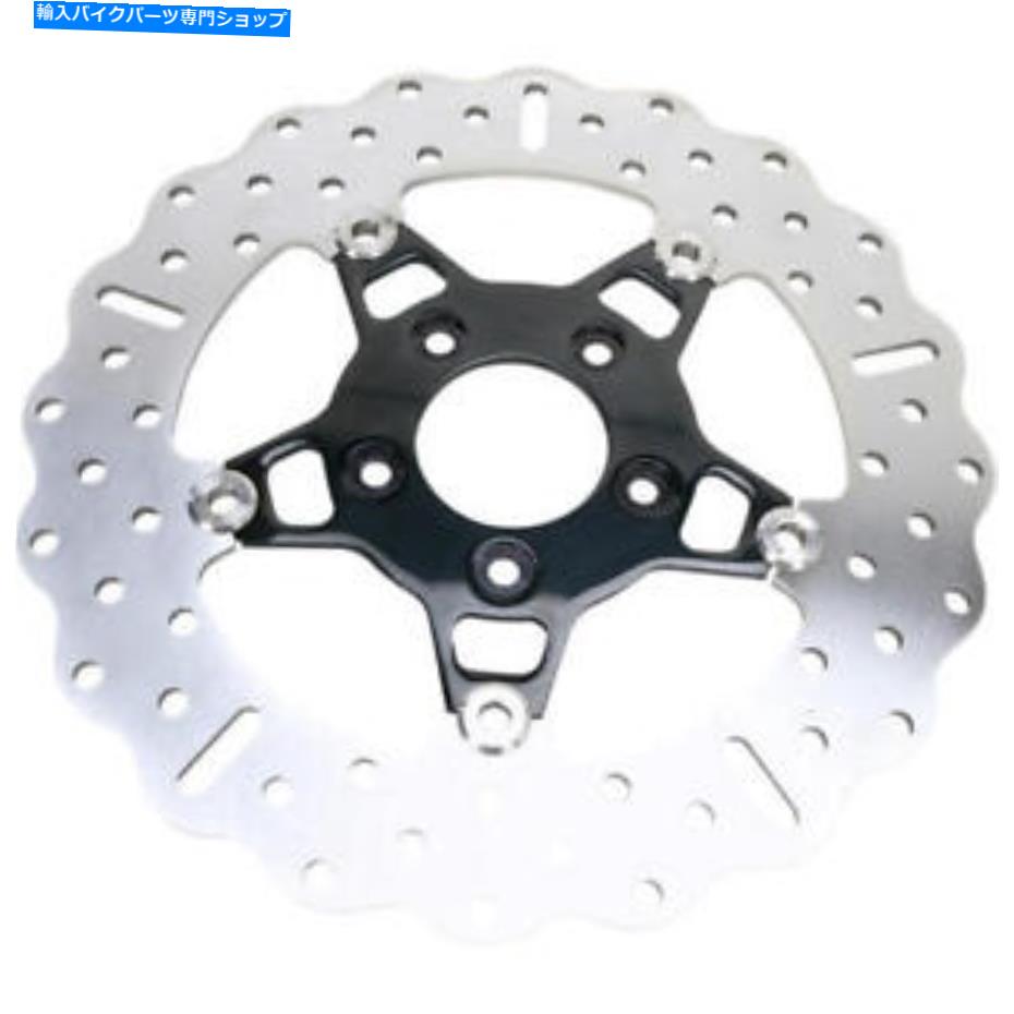 Brake Disc Rotors EBC 5ボタンフローティングコンターワイドバンドブレーキローターブラック＃FSD012CBLK EBC 5-Button Floating Contour Wide Band Brake Rotor Black #FSD012CBLK【並行輸入品】