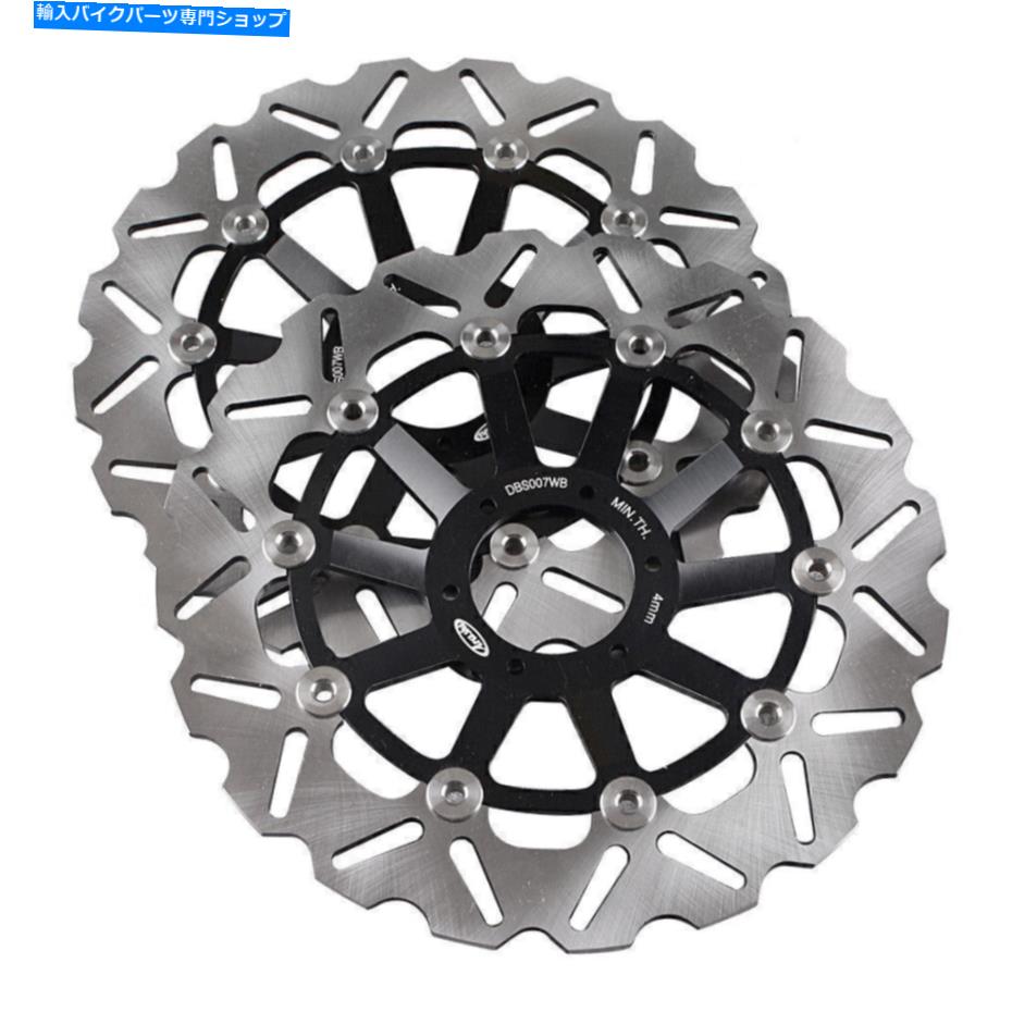 Brake Disc Rotors ホンダCBのフロントブレーキディスクローター600ホーネット98-99＆CB 400 SF 2002-2004 BLK Front Brake Disc Rotors for Honda CB 600 HORNET 98-99 & CB 400 SF 2002-2004 BLK【並行輸入品】