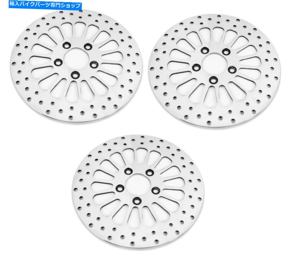 Brake Disc Rotors DNA磨かれたスーパースーパースーパーフロント＆リア11.5ディスクローターハーレーツーリング00-07 DNA Polished Super Spoke Dual Front & Rear 11.5 Disc Rotors Harley Touring 00-07【並行輸入品】｜Us Custom Parts Shop USDM