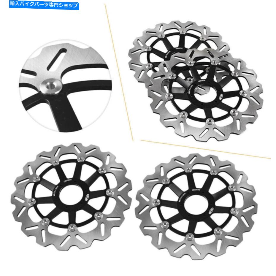 Brake Disc Rotors 310mmフロントブレーキディスクローターはホンダCBR900RR 1998-99ブラックステンレス鋼 310mm Front Brake Disc Rotors Fits Honda CBR900RR 1998-99 Black Stainless Steel【並行輸入品】 62,315円