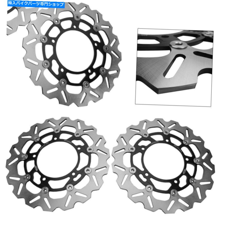 Brake Disc Rotors フロントブレーキディスクローターフィットスズキハヤブサGSX 1300R 2008-2013ブラック2PCS Front Brake Discs Rotors Fit Suzuki Hayabusa GSX 1300R 2008-2013 Black 2PCS【並行輸入品】