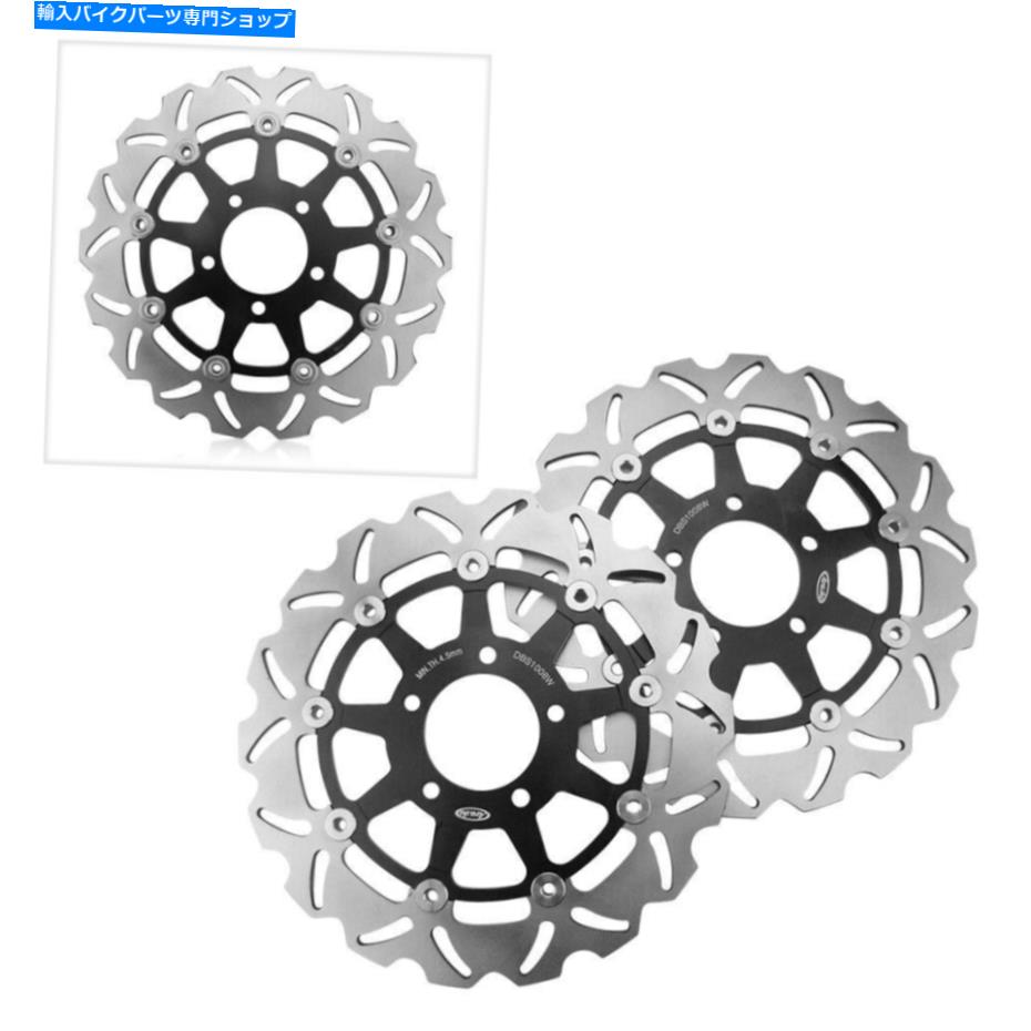 Brake Disc Rotors スズキ2004 2005 GSXR600 750＆2003 04 GSXR1000に適したフロントブレーキディスクローター Front Brake Disc Rotors Fit for Suzuki 2004 2005 GSXR600 750 &2003 04 GSXR1000【並行輸入品】