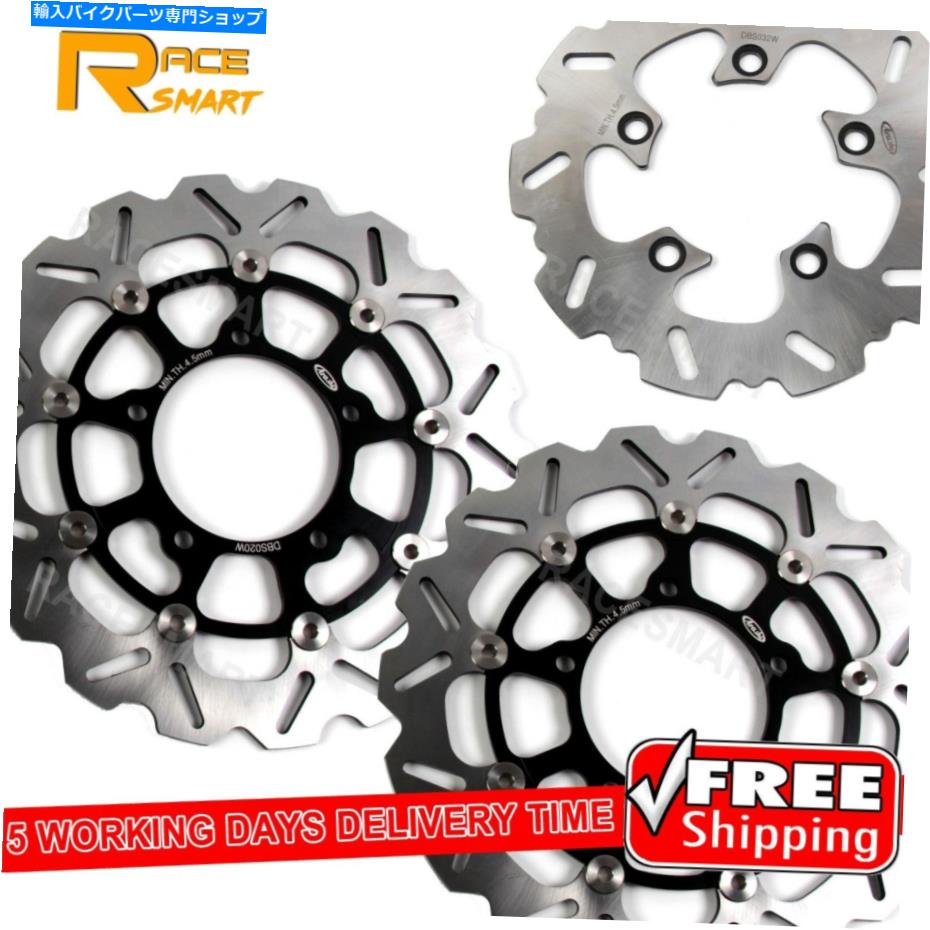 Brake Disc Rotors スズキGSXR1000 2005-2008 2006 GSX -R 1000フロントリアブレーキディスクローターに適合 Fits Suzuki GSXR1000 2005 - 2008 2006 GSX-R 1000 Front Rear Brake Discs Rotors【並行輸入品】｜Us Custom Parts Shop USDM