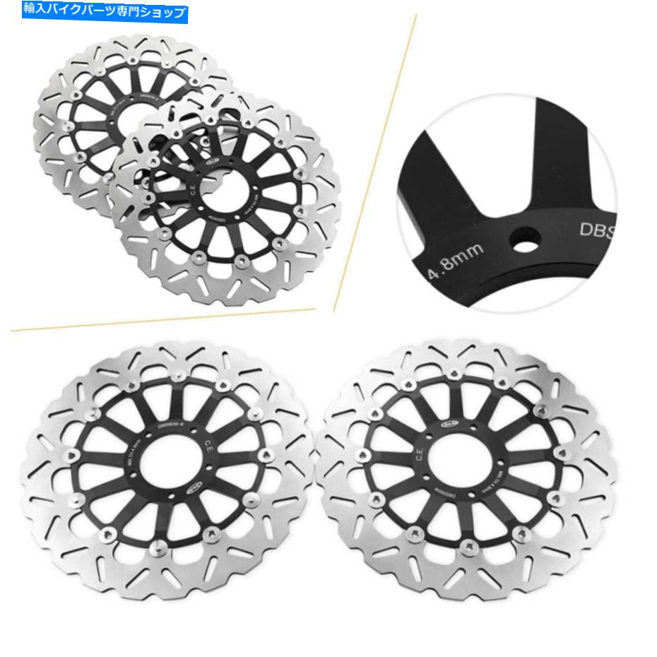 Brake Disc Rotors ブレーキディスクローターフィットDucati Desmosedici RR 1098 S Panigale S StreetFighter Black Brake Disc Rotor Fit Ducati Desmosedici RR 1098 S Panigale S Streetfighter Black【並行輸入品】