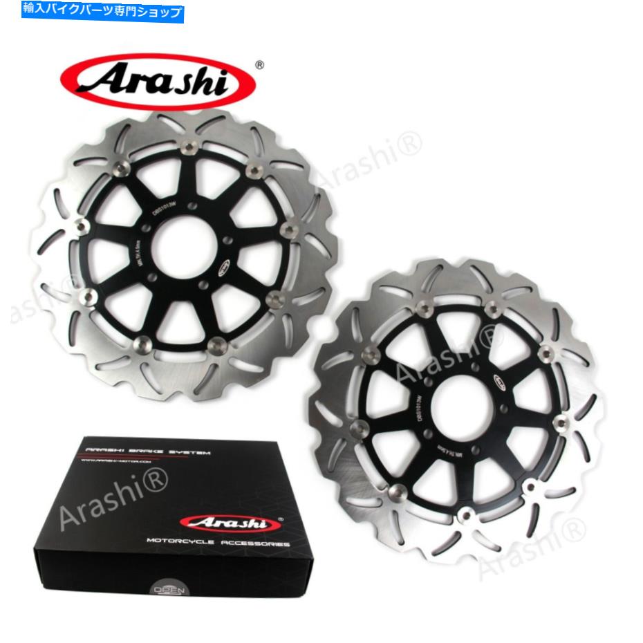 Brake Disc Rotors スズキGSXR1300 Hayabusa GSX1300R 1999-2007 2006 Blackのフロントブレーキローター Front Brake Rotors For Suzuki GSXR1300 HAYABUSA GSX1300R 1999 - 2007 2006 Black【並行輸入品】