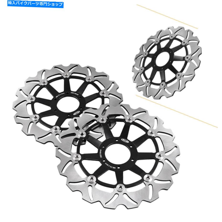 Brake Disc Rotors フロントブレーキディスクロータースチールパッドフィットホンダCBR600F4 99-00＆CBR600F4 1998-2010 Front Brake Disc Rotors Steel Pad Fit Honda CBR600F4 99-00 & CBR600F4 1998-2010【並行輸入品】