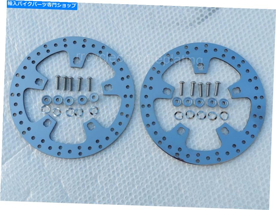 Brake Disc Rotors ハーレーポーランドのフロントブレーキ11.5エンフォーサーインペラーローター00-07ツアーChr。ボルト Harley Polish Front Brake 11.5 Enforcer Impeller Rotors 00-07 Touring Chr. Bolts【並行輸入品】