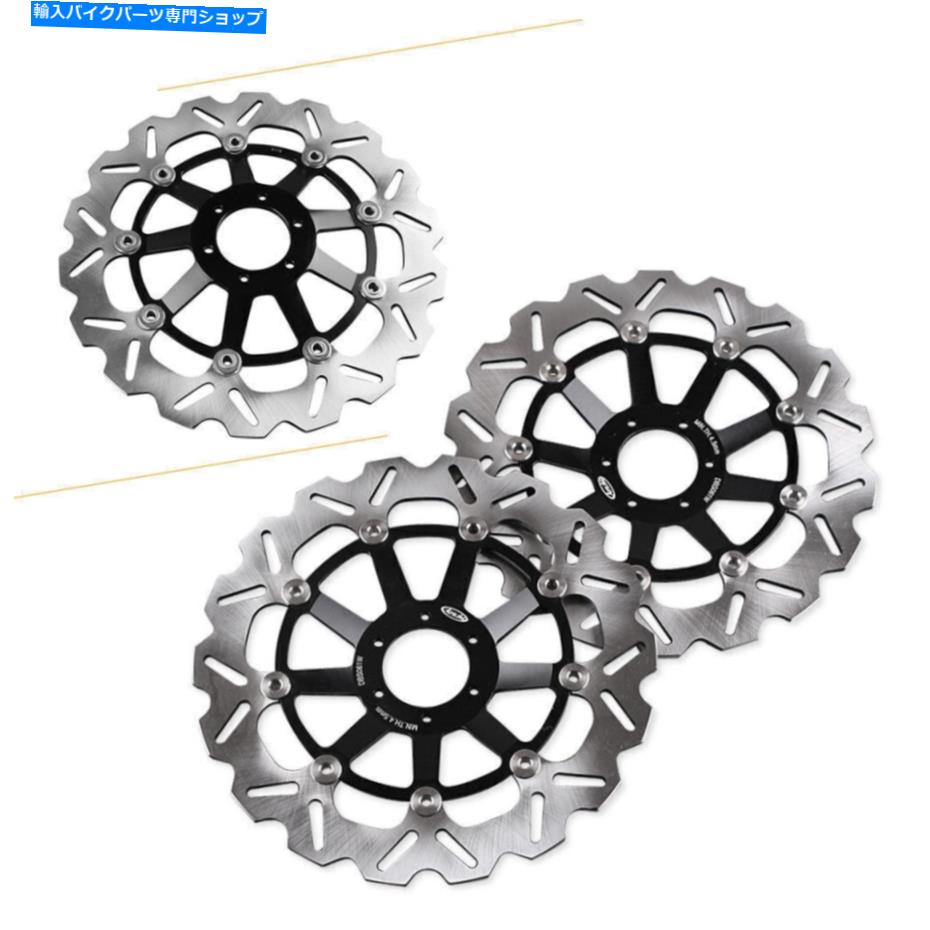 Brake Disc Rotors フロント左/右ブレーキディスクローターバイクフィットホンダCBR1100XX 1997-1998 Front Left/Right Brake Discs Rotors Motorcycle Fit Honda CBR1100XX 1997-1998【並行輸入品】