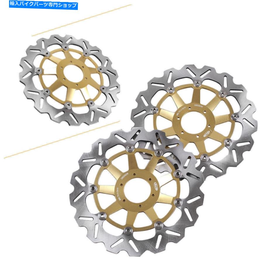 Brake Disc Rotors フロントブレーキディスクローターアルミニウムオートバイフィットホンダCBR1100XX 1999-2004 2003 Front Brake Disc Rotors Aluminum Motorcycle Fit Honda CBR1100XX 1999-2004 2003【並行輸入品】