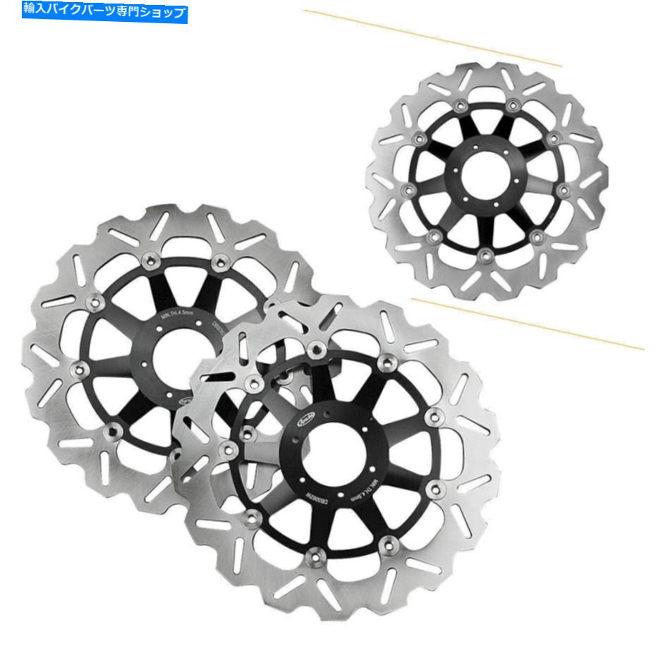 Brake Disc Rotors フロントブレーキディスクローターパッドスチールフィットHonda X1100 Eleven 2000-2003&CB1300 01-02 Front Brake Disc Rotor Pad Steel fit Honda X1100 ELEVEN 2000-2003&CB1300 01-02【並行輸入品】