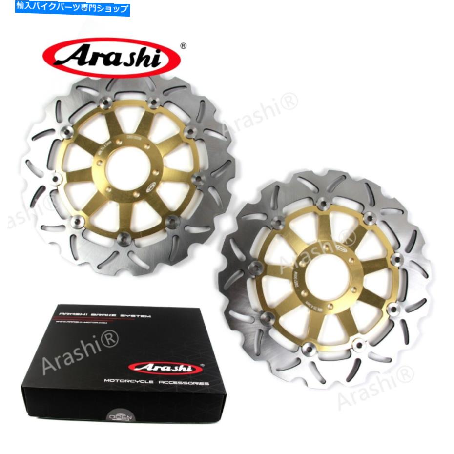 Brake Disc Rotors ヤマハFJ1200 1989 1990 1990 1991 FJ-1200ゴールド用のアラシフロントブレーキローター Arashi Front Brake Rotors For Yamaha FJ1200 1988 1989 1990 1991 FJ-1200 Gold【並行輸入品】