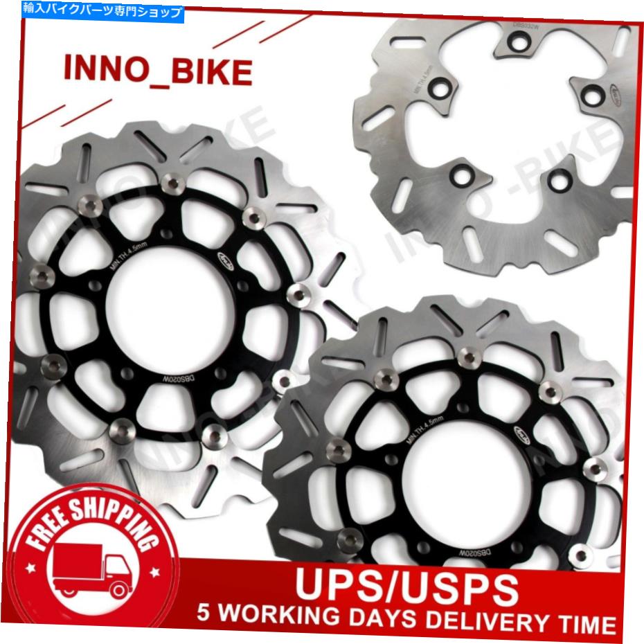 Brake Disc Rotors Suzuki GSXR1000 2005 2006 2007 2008 GSX-R 1000フロントリアブレーキディスクローター用 For Suzuki GSXR1000 2005 2006 2007 2008 GSX-R 1000 Front Rear Brake Disc Rotors【並行輸入品】 63,162円