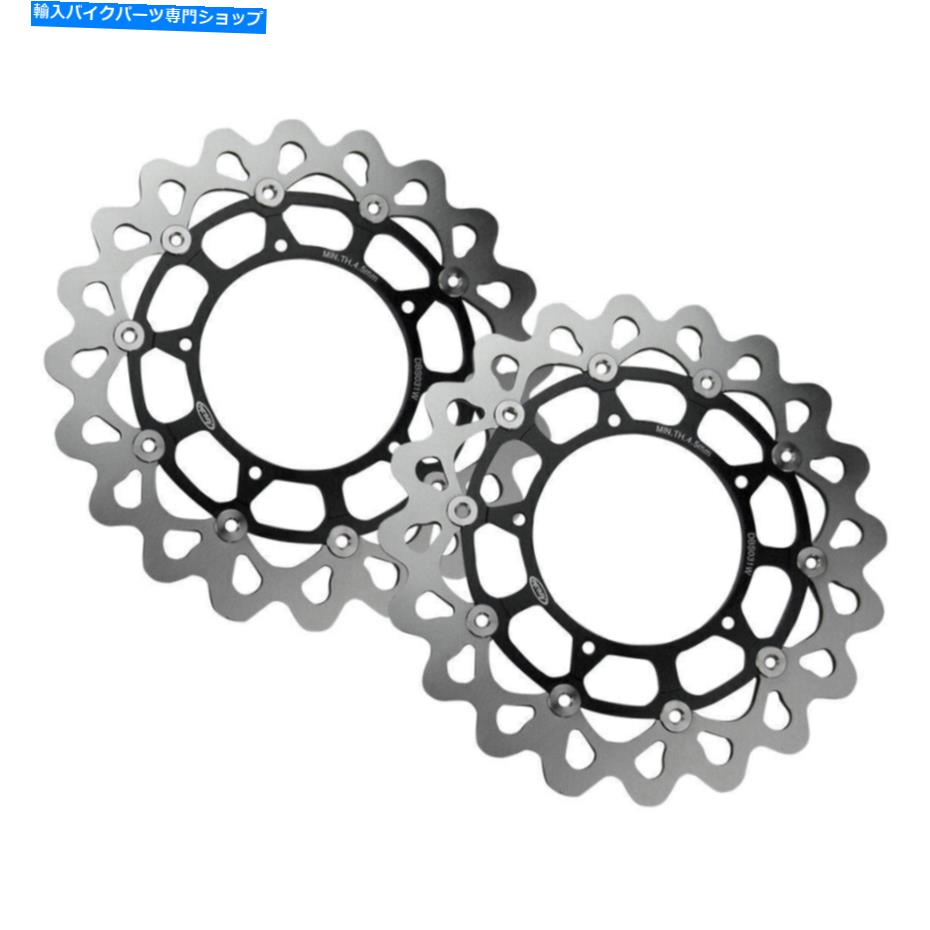 Brake Disc Rotors フロントブレーキディスクロータースチールオートバイブラックフィットヤマハYZF R1 2004 2005 2006 Front Brake Disc Rotors Steel Motorcycle Black Fit Yamaha YZF R1 2004 2005 2006【並行輸入品】 62,315円