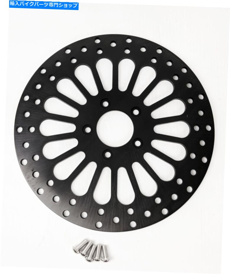 Brake Disc Rotors DNAブラックスーパースポークシングルリア11.5ディスクローターハーレーツーリングソフトXLダイナ DNA Black Super Spoke Single Rear 11.5 Disc Rotor Harley Touring Softail XL Dyna【並行輸入品】|Us Custom Parts Shop USDM