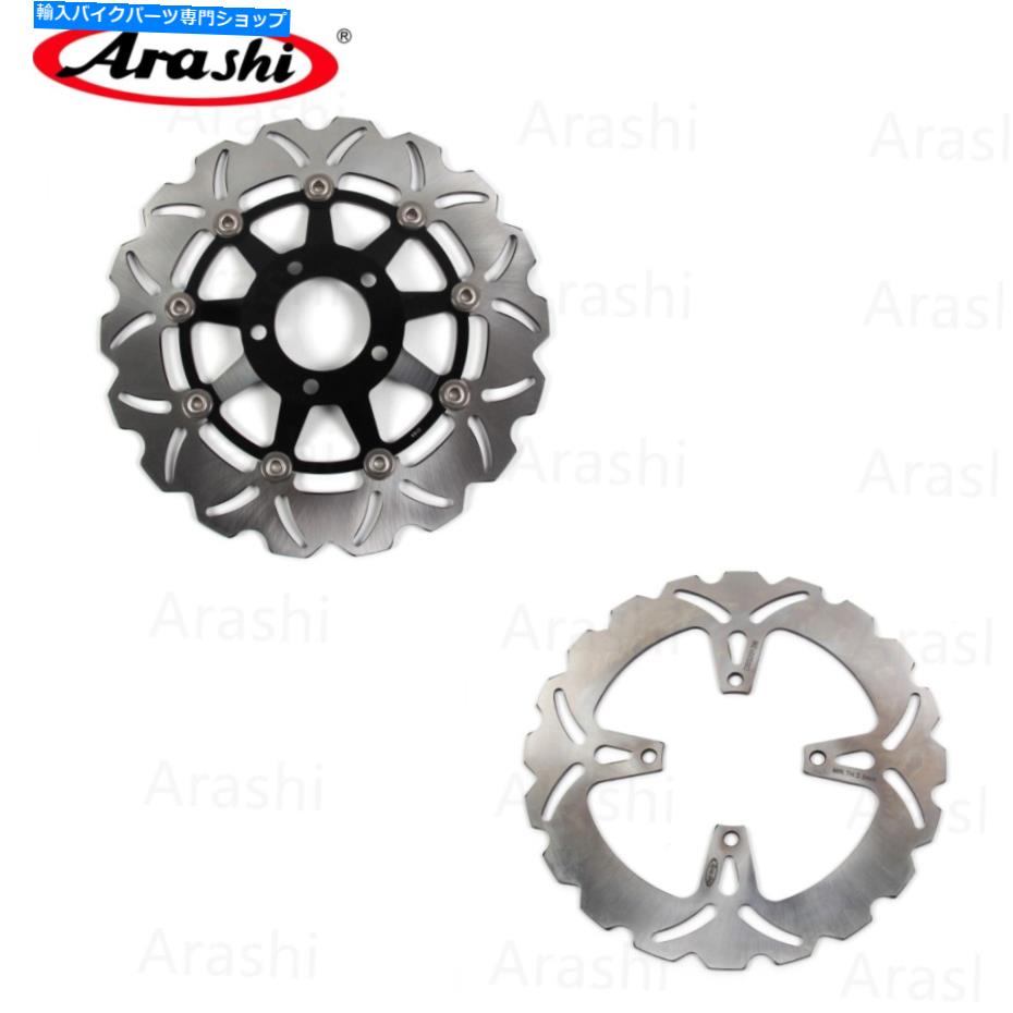 Brake Disc Rotors スズキGS500E 1989-2003 GS500F 2004-2007 2003 BK用のフロントリアブレーキローター Front Rear Brake Rotors For Suzuki GS500E 1989 - 2003 GS500F 2004 - 2007 2003 BK【並行輸入品】
