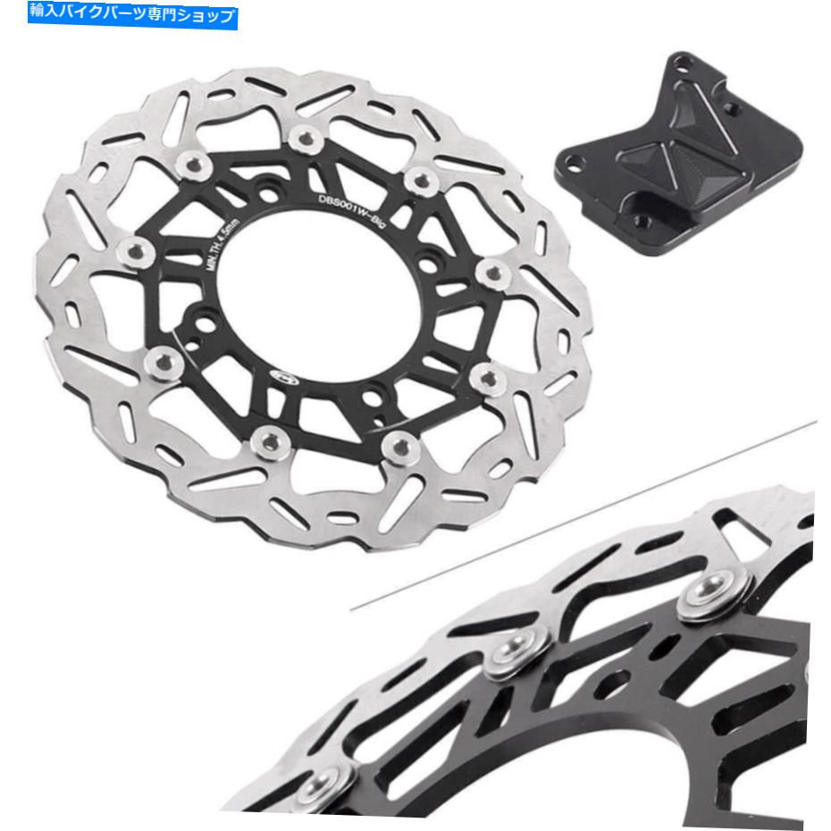 Brake Disc Rotors ホンダフォーザ250 2000-2007 01 02 03 04 05ブラック用スチールフロントディスクブレーキローター Steel Front Disc Brake Rotor For Honda FORZA 250 2000-2007 01 02 03 04 05 Black【並行輸入品】