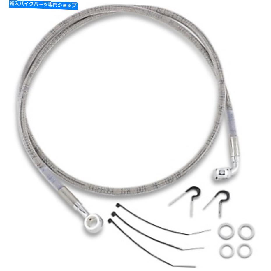 Hoses ドラッグスペシャリティ-640213-標準の長さフロントステンレススチールブレーキラインキット Drag Specialties - 640213 - Standard Length Front Stainless Steel Brake Line Kit【並行輸入品】