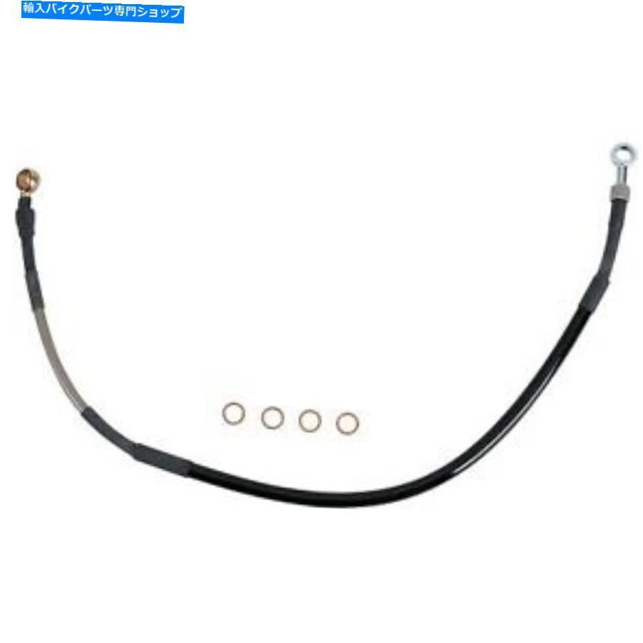 Hoses ムースレース-Y01-2-010/P-ステンレス鋼の編組ブレーキラインヤマハYZ 250、WR Moose Racing - Y01-2-010/P - Stainless Steel Braided Brake Line Yamaha YZ 250,WR【並行輸入品】