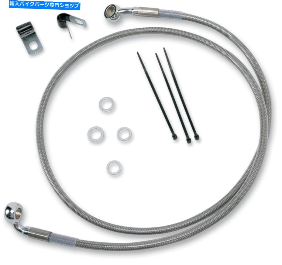 Hoses ドラッグフロント拡張+2ステンレススチールブレーキラインハーレー99-07 FXST 1741-2654 Drag Front Extended +2 Stainless Steel Brake Line Harley 99-07 FXST 1741-2654【並行輸入品】