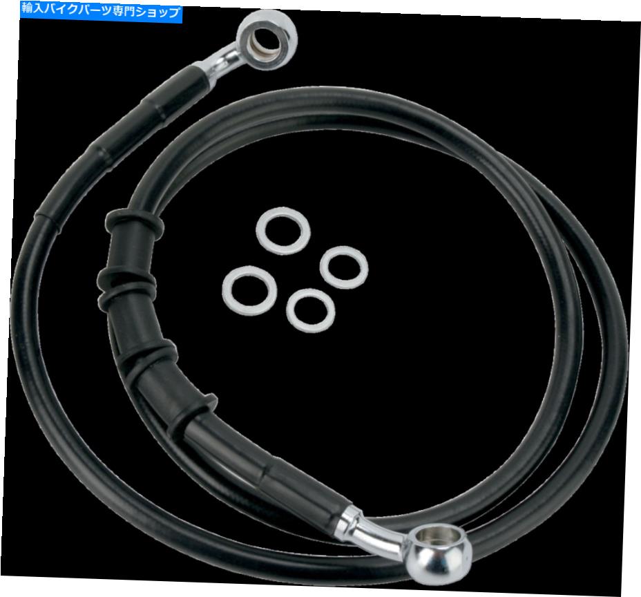 Hoses 標準の長さフロントステンレススチールブレーキラインキット1741-2798ドラッグスペシャリティ Standard Length Front Stainless Steel Brake Line Kit 1741-2798 Drag Specialties【並行輸入品】