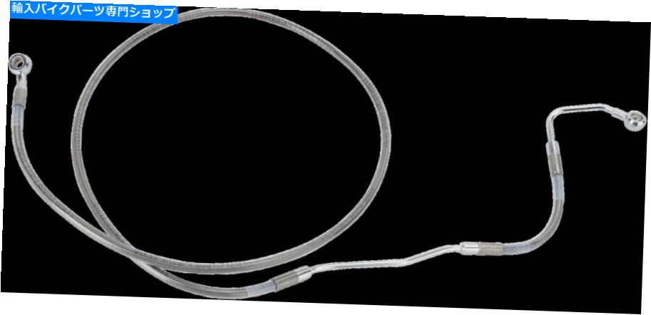Hoses ドラッグスペシャリティステンレスフロントブレーキラインキット（クリア）1741-2926 Drag Specialties Stainless Front Brake Line Kit (Clear) 1741-2926【並行輸入品】