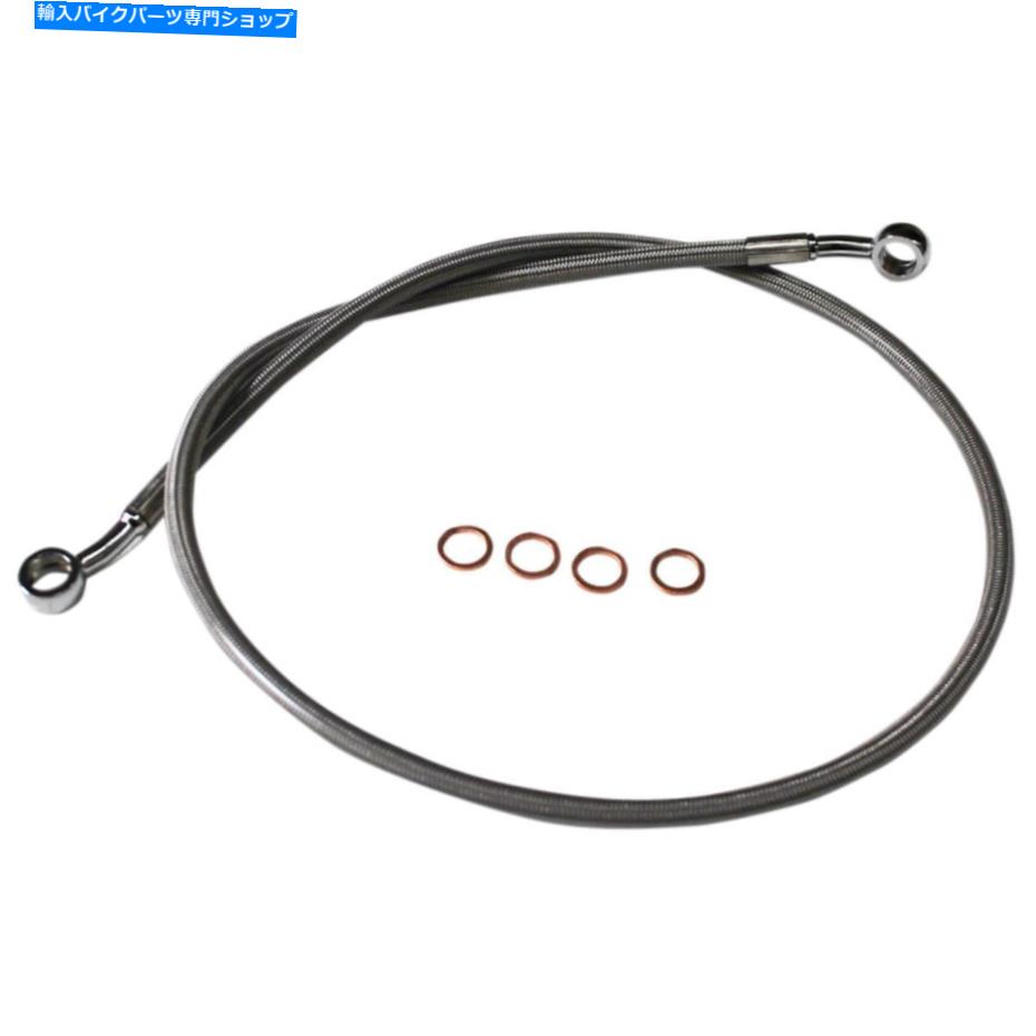 Hoses LAチョッパーズLA-8400B19ステンレス編組ブレーキライン LA Choppers LA-8400B19 Stainless Braided Brake Line【並行輸入品】