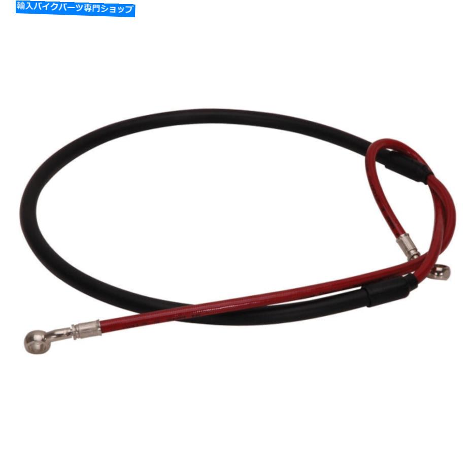 Hoses Galferフロントスチール編組ブレーキラインレッドD362-RED Galfer Front Steel Braided Brake Line Red D362-RED【並行輸入品】