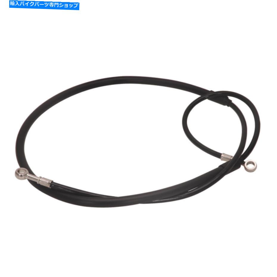 Hoses ガルファーフロントスチール編組ブレーキラインブラックD141ブラック Galfer Front Steel Braided Brake Line Black D141-BLACK【並行輸入品】