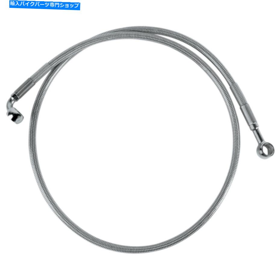 Hoses ドラッグスペシャリティフロントブレーキライン - クリアコーティングステンレス鋼| 640310 Drag Specialties Front Brake Line - Clear-Coated Stainless Steel | 640310【並行輸入品】