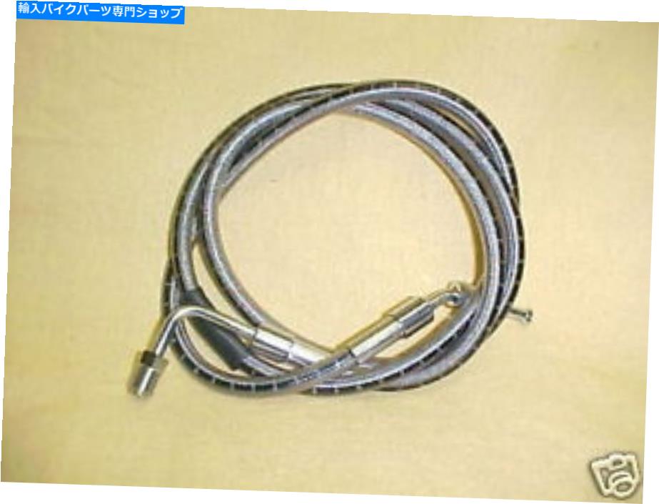 Hoses ハーレー、スポーツスター、74-77、編み込みラッセルフロントブレーキライン、すべて74-77 43 1/4 in。 Harley,Sportster,74-77,braided Russell front brake line, all 74-77 43 1/4 in.【並行輸入品】