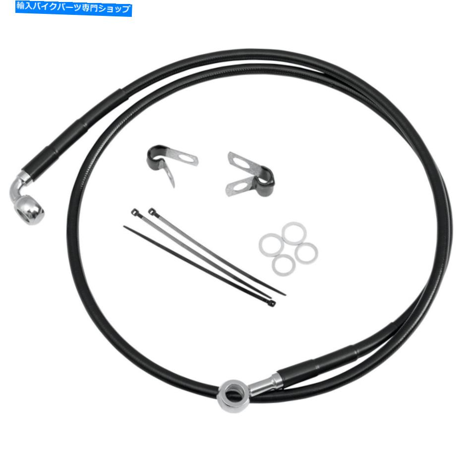 Hoses ドラッグスペシャリティフロントブレーキラインFXST/DWG 84-05ブラック1741-2580 Drag Specialties Front Brake Line FXST/DWG 84-05 Black 1741-2580【並行輸入品】 41,470円