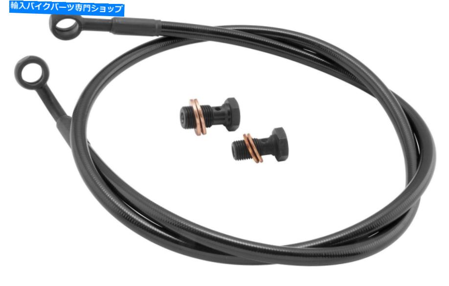 Hoses グッドリッジオールブラックブレーキラインキット、フロントYA2878-2FPBK GOODRIDGE ALL BLACK BRAKE LINE KITS, FRONT YA2878-2FPBK【並行輸入品】