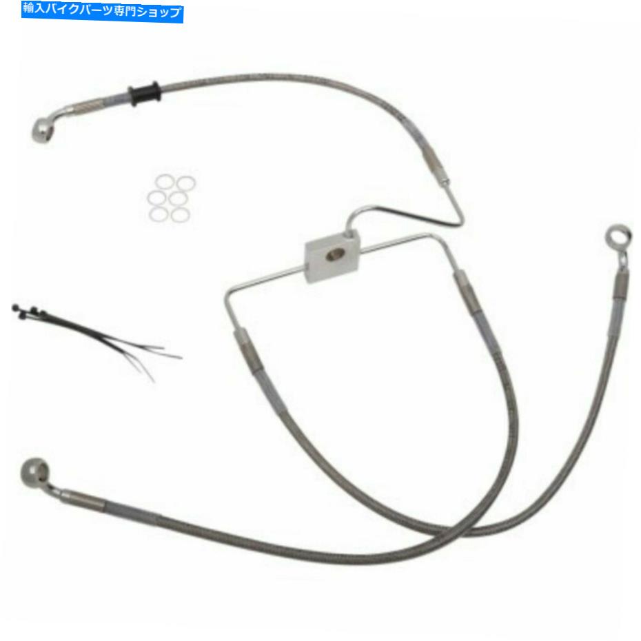Hoses ロードスター用の標準長ステンレススチールフロントブレーキラインキットなし Standard Length Stainless Steel Front Brake Line Kit for Roadster NO ABS【並行輸入品】