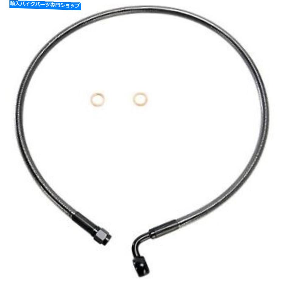 Hoses マグナム-AS47228-ブラックパールデザイナーシリーズABSフロントアッパーブレーキライン Magnum - AS47228 - Black Pearl Designer Series ABS Front Upper Brake Line【並行輸入品】