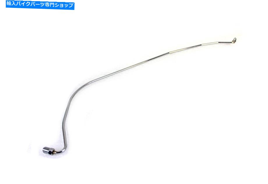 Hoses スチールリアブレーキラインChromeはHarley-Davidsonに適合します Steel Rear Brake Line Chrome fits Harley-Davidson【並行輸入品】