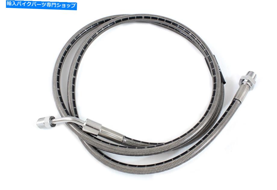 Hoses ステンレス鋼45インチフロントブレーキホースはハーレーデビッドソンに適合します Stainless Steel 45 inch Front Brake Hose fits Harley Davidson【並行輸入品】
