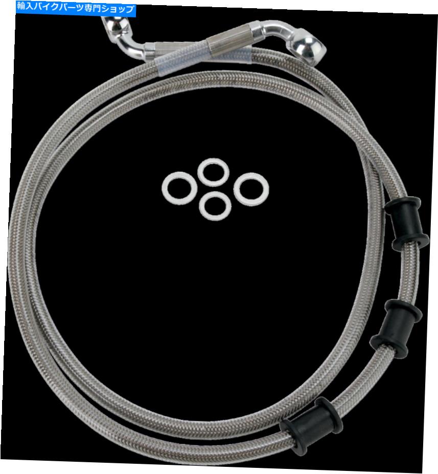 Hoses ドラッグ680219-6拡張S/Sフロントブレーキラインキット47 3/4in。クリア Drag 680219-6 Extended S/S Front Brake Line Kit 47 3/4in. Clear【並行輸入品】
