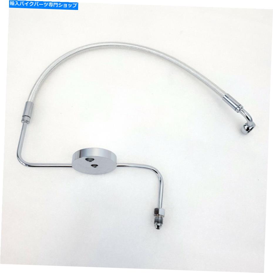 Hoses マグナムスターリングクロマイトII下部ドットブレーキラインシングルディスクハーレーソフトアイル Magnum Sterling Chromite II Lower DOT Brake Line Single Disc Harley Softail【並行輸入品】
