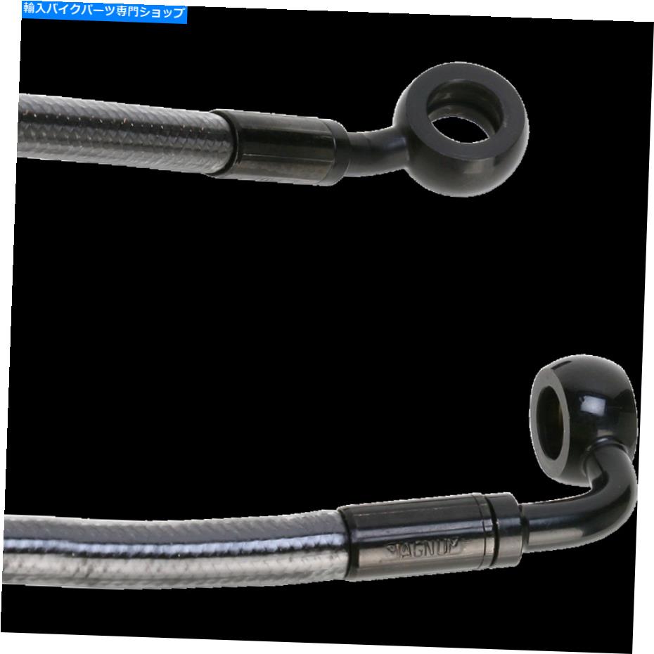 Hoses マグナム46138SWブラックE-Zアラインシングルディスクフロントブレーキライン35DEG。トップ38インチ Magnum 46138SW Black E-Z Align Single Disc Front Brake Line 35deg. Top 38in【並行輸入品】 42,543円