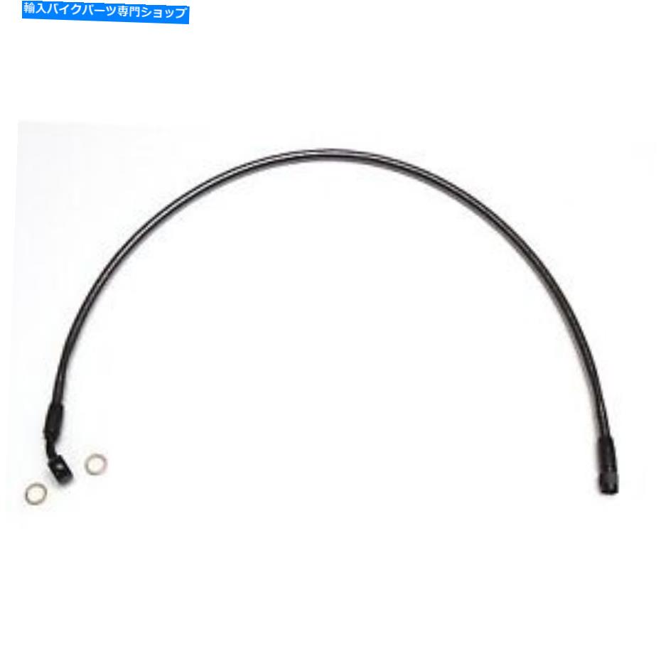 Hoses マグナム-AS47123-ブラックパールデザイナーシリーズABSフロントアッパーブレーキラインハーレー Magnum - AS47123 - Black Pearl Designer Series ABS Front Upper Brake Line Harley【並行輸入品】