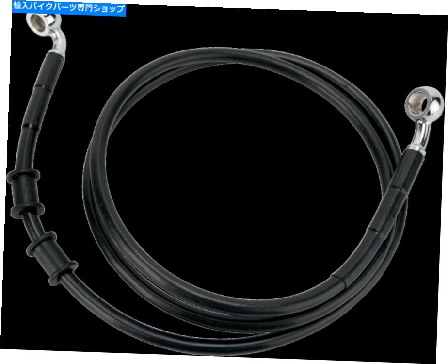 Hoses 1741-2895拡張ステンレス鋼フロントブレーキラインキット50 1/8in。黒 1741-2895 Extended Stainless Steel Front Brake Line Kit 50 1/8in. Black【並行輸入品】