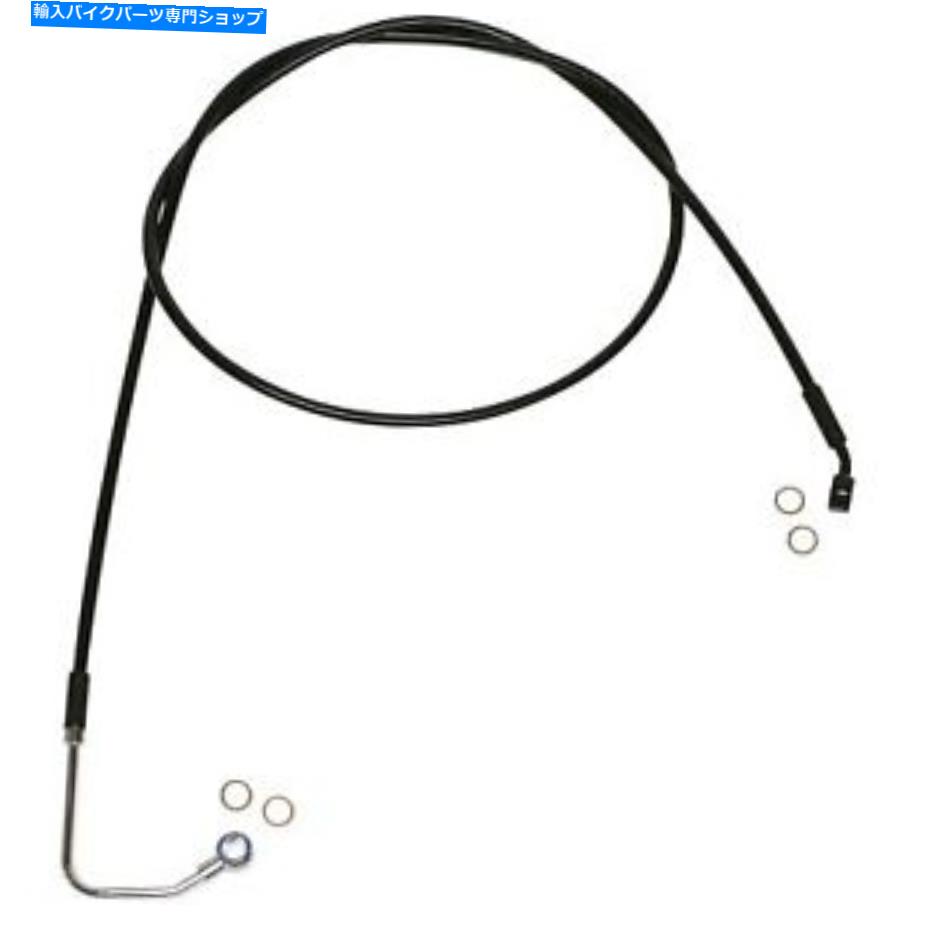 Hoses マグナム-SBB1404-68-黒いコーティングXRステンレス上部フロントブレイクラインキットハーレー Magnum - SBB1404-68 - Black Coated XR Stainless Upper Front Brakeline Kit Harley【並行輸入品】