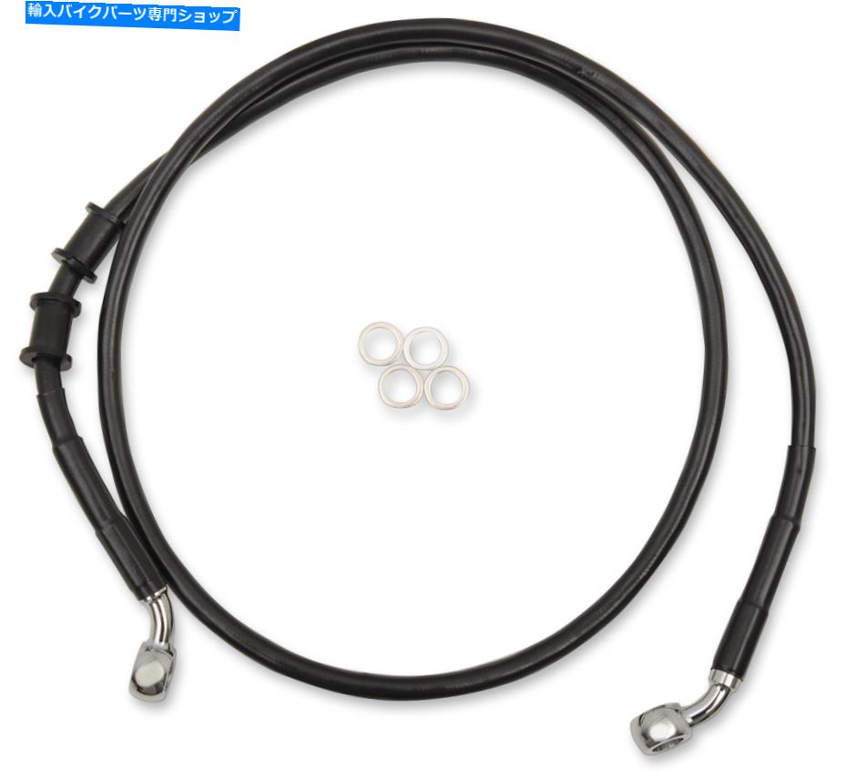 Hoses ドラッグスペシャリティ1741-5371標準長フロントステンレススチールブレーキラインキット Drag Specialties 1741-5371 Standard Length Front Stainless Steel Brake Line Kit【並行輸入品】