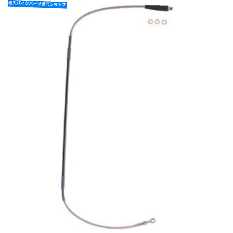 Hoses ムースレーシングステンレススチール編組ブレーキライン（1741-0262） Moose Racing Stainless Steel Braided Brake Line (1741-0262)【並行輸入品】