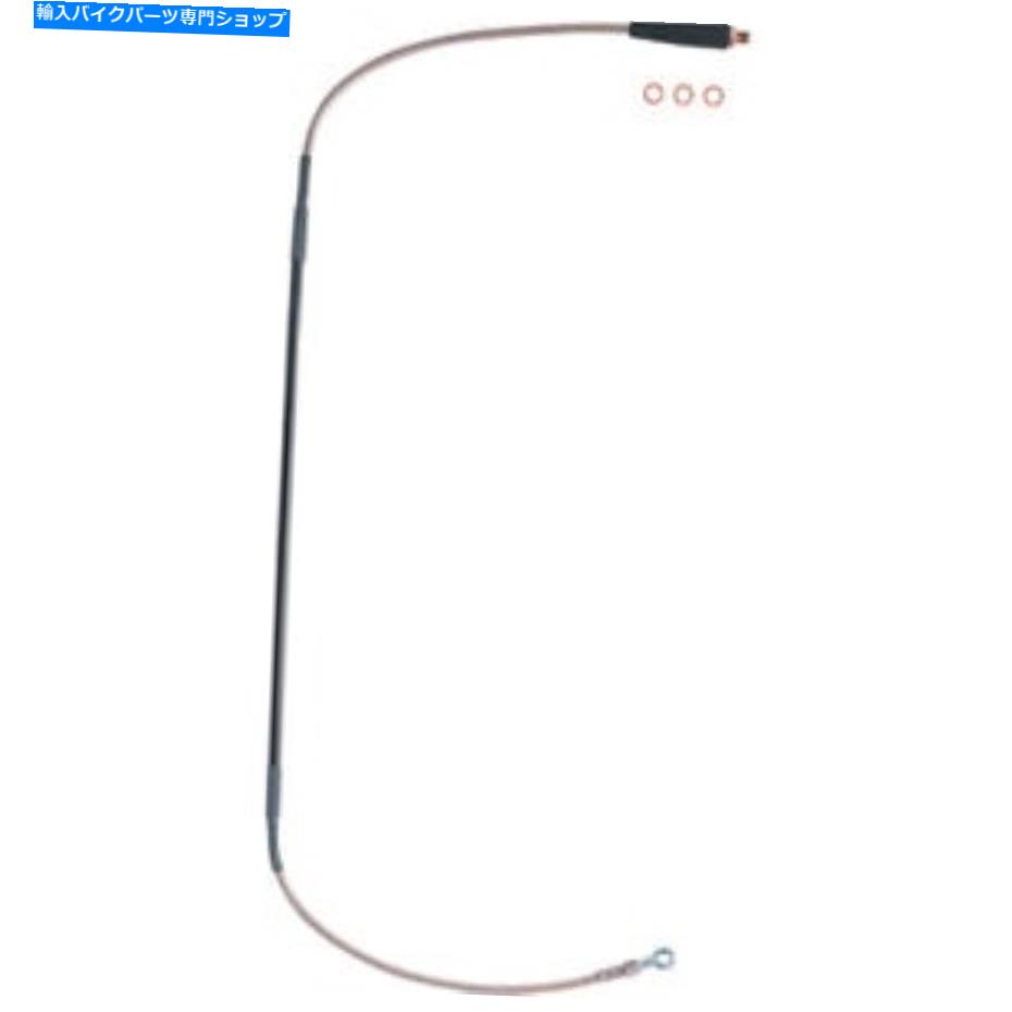 Hoses ムースレーシングステンレススチール編組ブレーキライン（MH02-1043） Moose Racing Stainless Steel Braided Brake Line (MH02-1043)【並行輸入品】