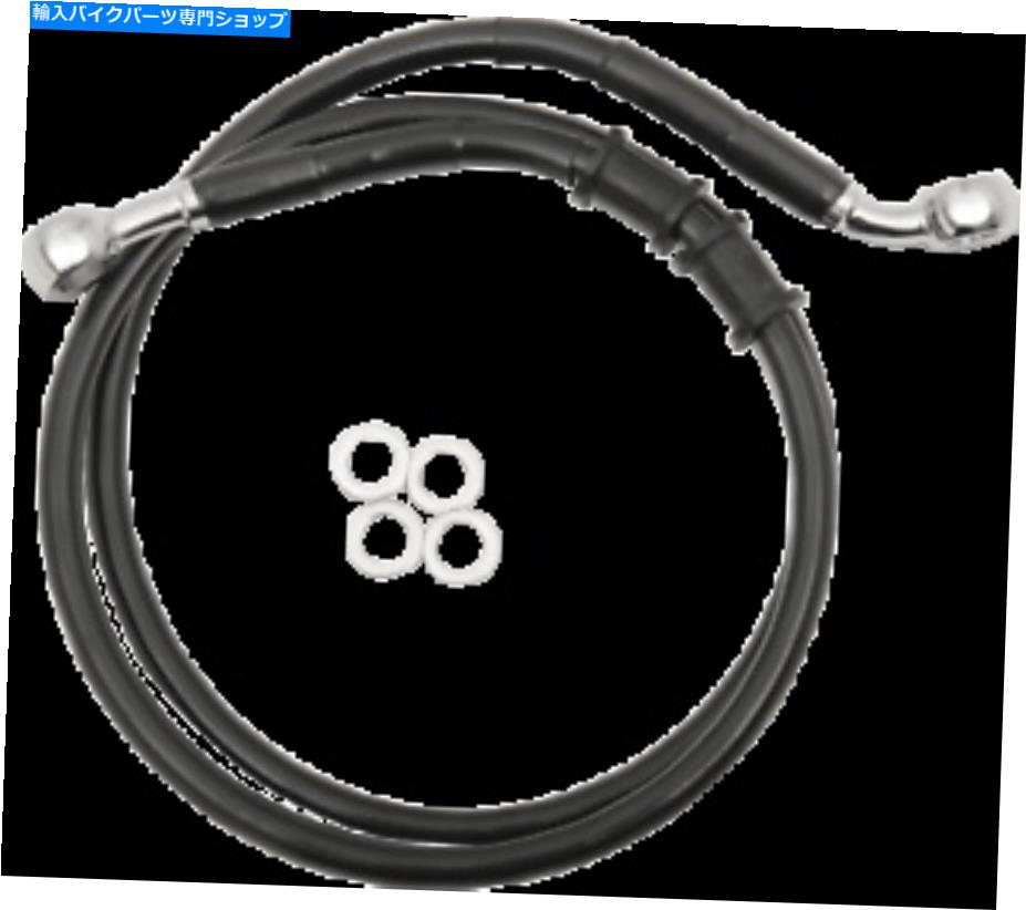 Hoses 新しいドラッグ仕様。 1741-5397拡張ステンレス鋼フロントブレーキラインキット NEW DRAG SPEC. 1741-5397 Extended Stainless Steel Front Brake Line Kit【並行輸入品】