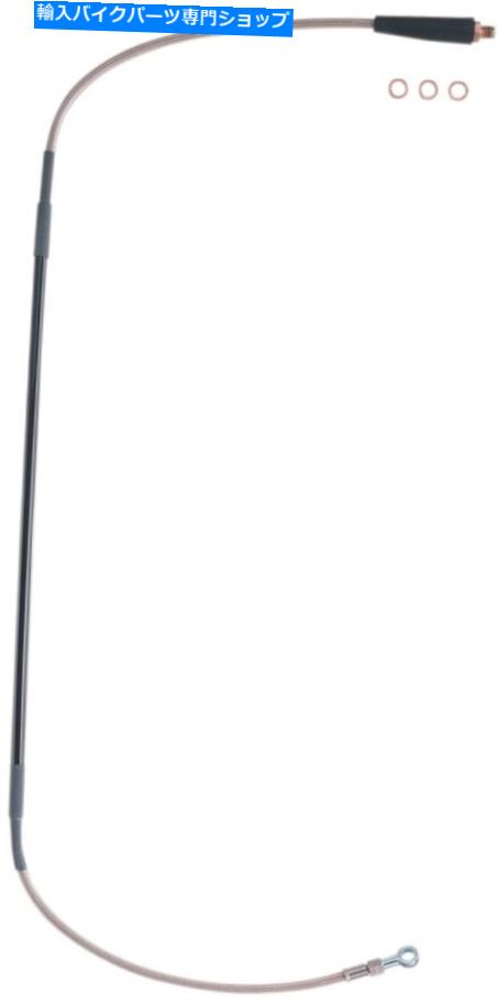 Hoses ムースレーシングステンレス鋼編組ブレーキラインMH02-1043 Moose Racing Stainless Steel Braided Brake Line MH02-1043【並行輸入品】