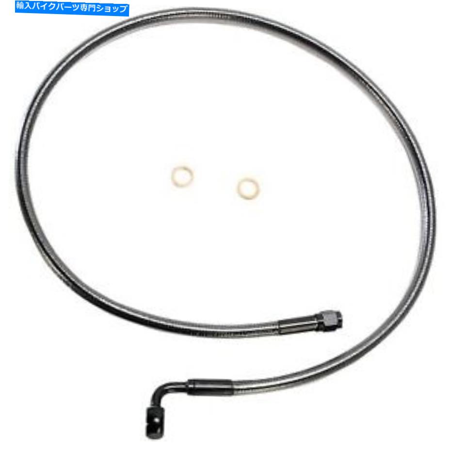 Hoses マグナム-AS47234-ブラックパールデザイナーシリーズABSフロントアッパーブレーキライン Magnum - AS47234 - Black Pearl Designer Series ABS Front Upper Brake Line【並行輸入品】
